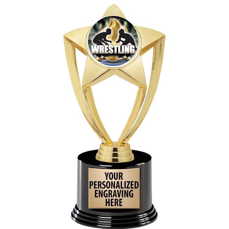 GOLD STAR INSERT TR W/BLK BASE