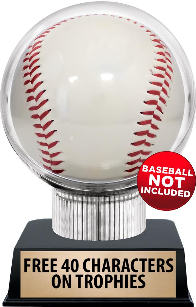 6"TROPHY ON BLACK CONTEMP BASE