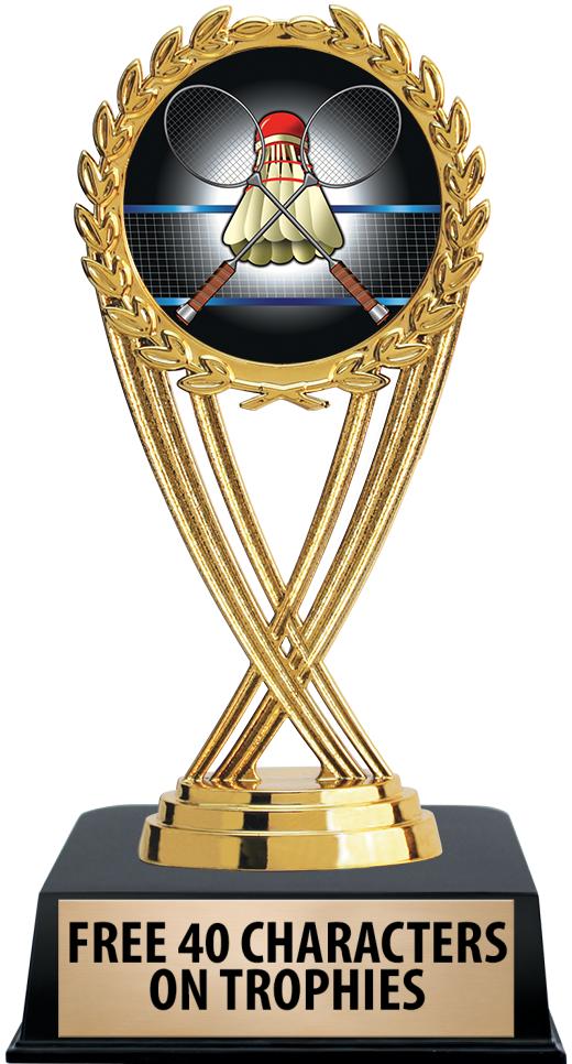 6"TROPHY ON BLACK CONTEMP BASE