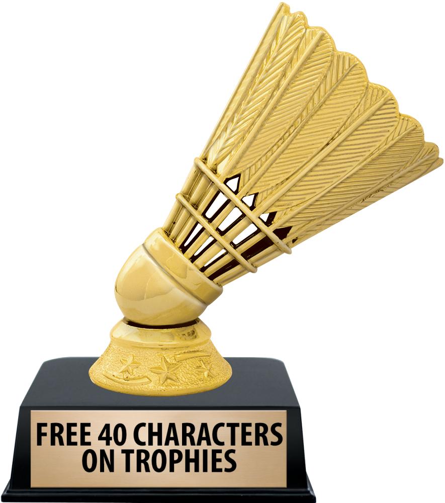 6"TROPHY ON BLACK CONTEMP BASE