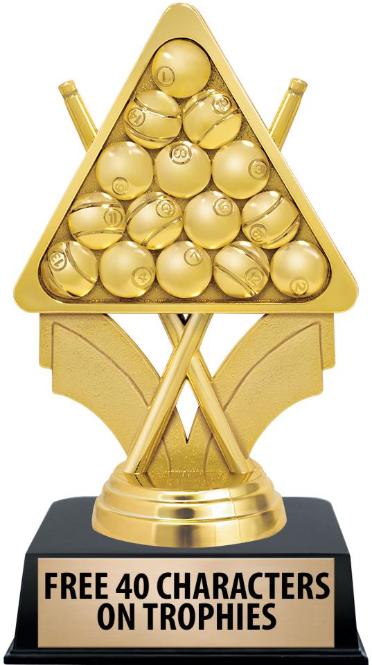 6"TROPHY ON BLACK CONTEMP BASE