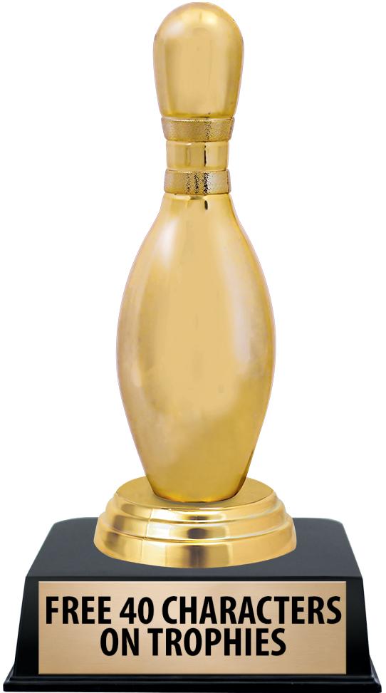 6"TROPHY ON BLACK CONTEMP BASE