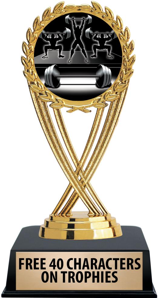 6"TROPHY ON BLACK CONTEMP BASE