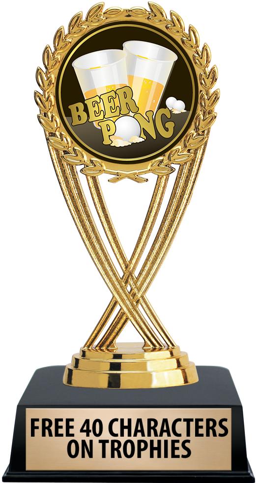 6"TROPHY ON BLACK CONTEMP BASE