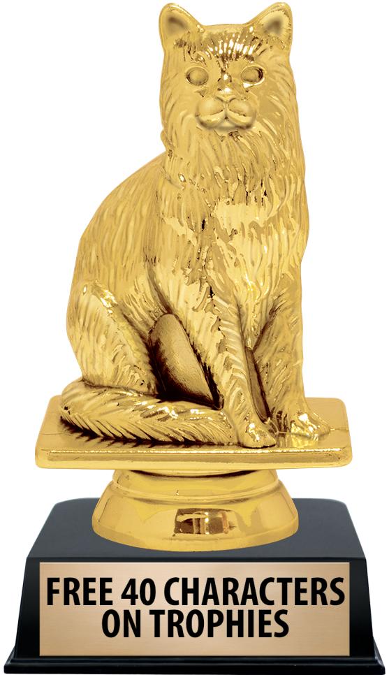 6"TROPHY ON BLACK CONTEMP BASE