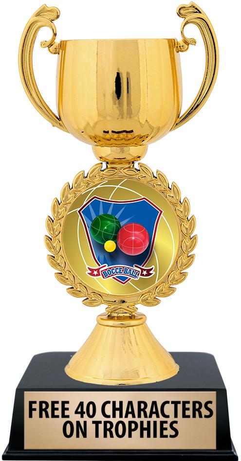 6"TROPHY ON BLACK CONTEMP BASE
