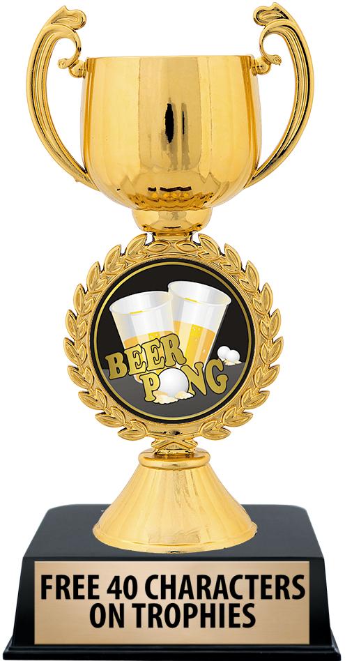 6"TROPHY ON BLACK CONTEMP BASE