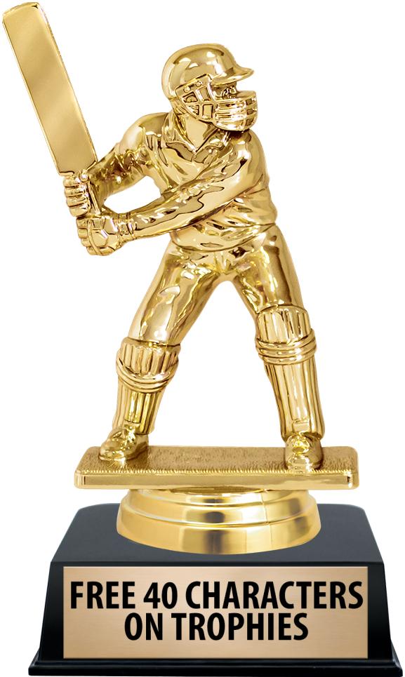 6"TROPHY ON BLACK CONTEMP BASE