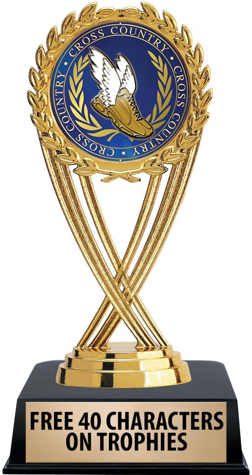 6"TROPHY ON BLACK CONTEMP BASE