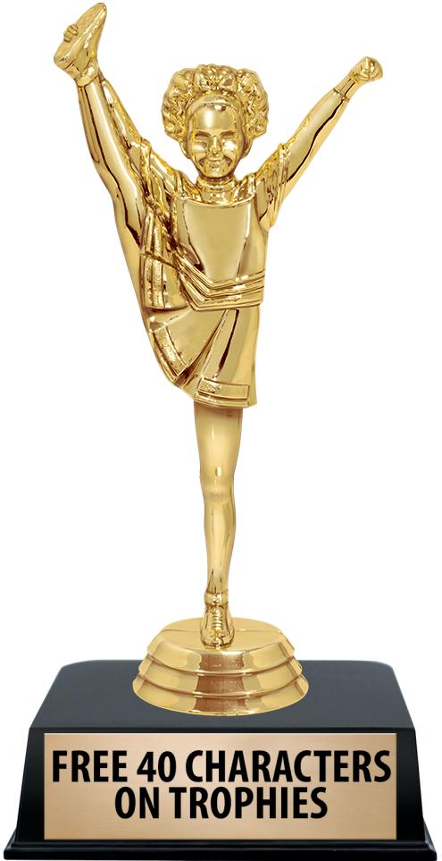 6"TROPHY ON BLACK CONTEMP BASE