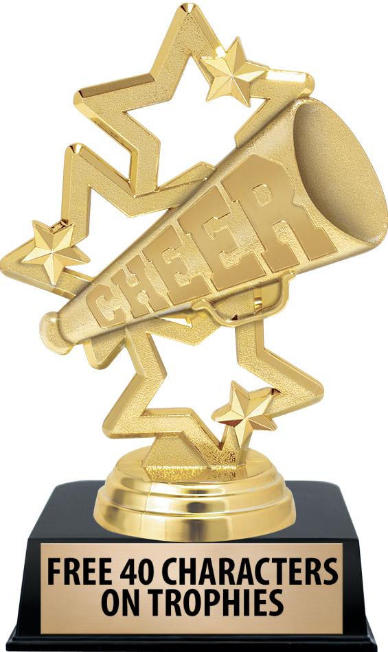 6"TROPHY ON BLACK CONTEMP BASE