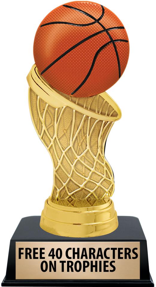 6"TROPHY ON BLACK CONTEMP BASE