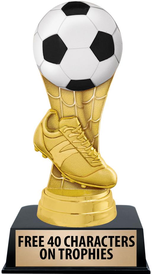 6"TROPHY ON BLACK CONTEMP BASE