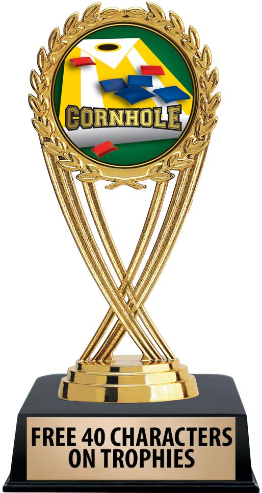 6"TROPHY ON BLACK CONTEMP BASE