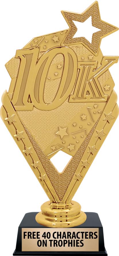 6"TROPHY ON BLACK CONTEMP BASE