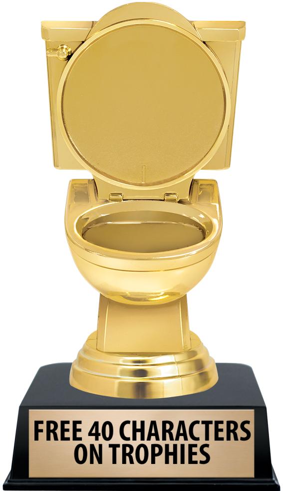 6"TROPHY ON BLACK CONTEMP BASE