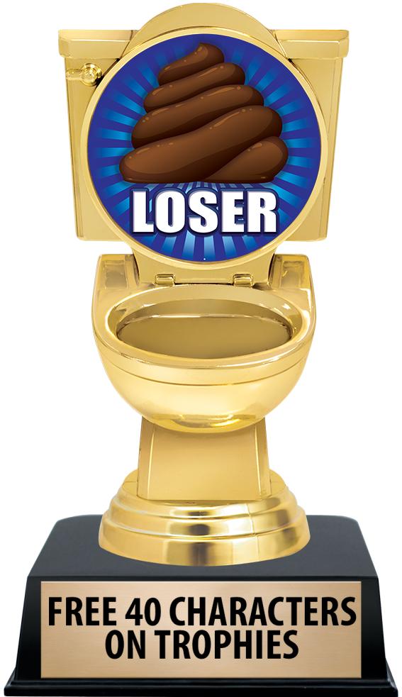 6"TROPHY ON BLACK CONTEMP BASE