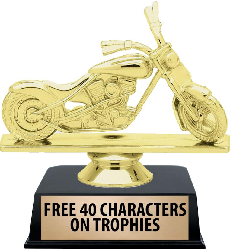 6"TROPHY ON BLACK CONTEMP BASE