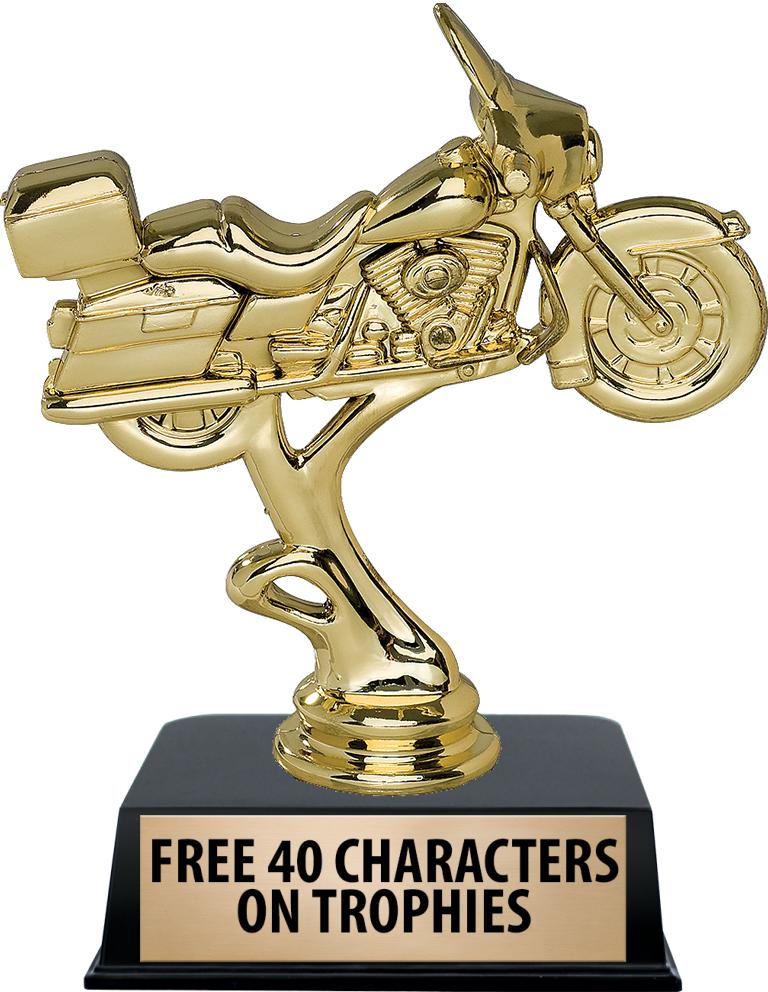 6"TROPHY ON BLACK CONTEMP BASE