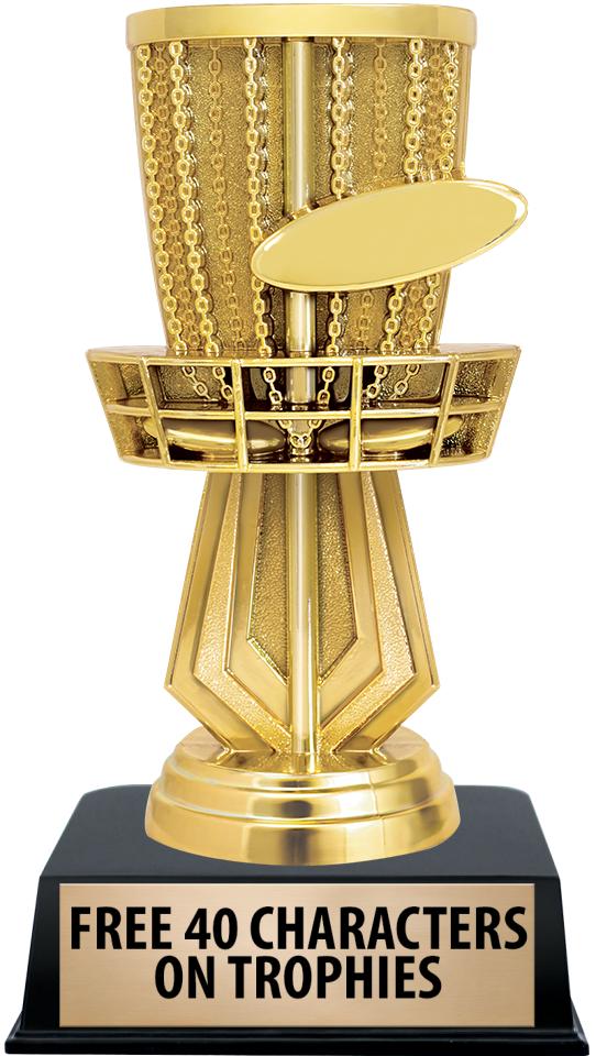 6"TROPHY ON BLACK CONTEMP BASE