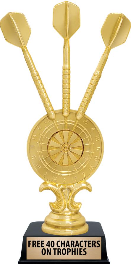 6"TROPHY ON BLACK CONTEMP BASE