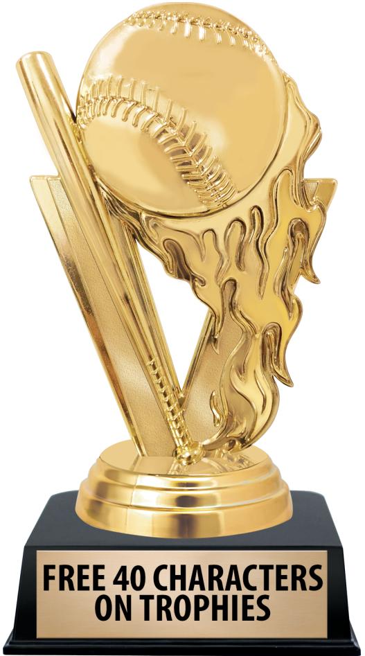 6"TROPHY ON BLACK CONTEMP BASE