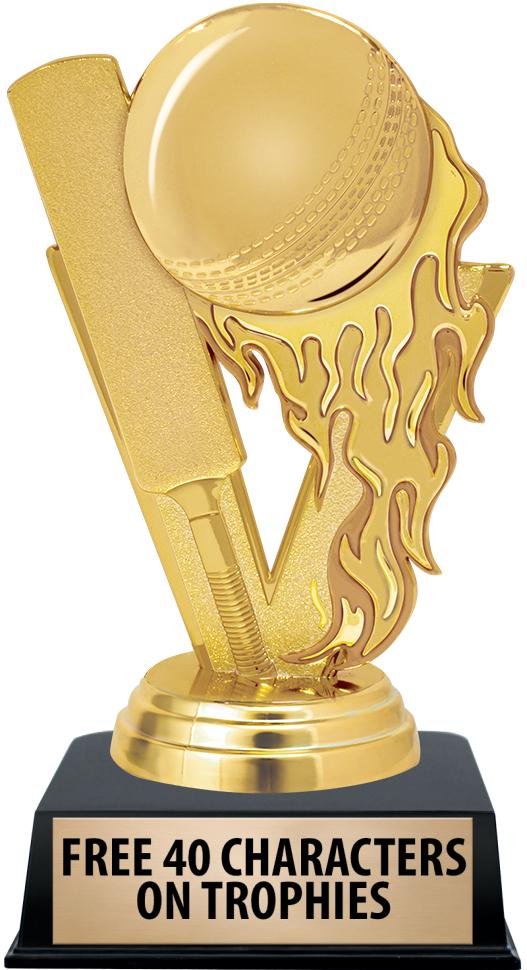 6"TROPHY ON BLACK CONTEMP BASE