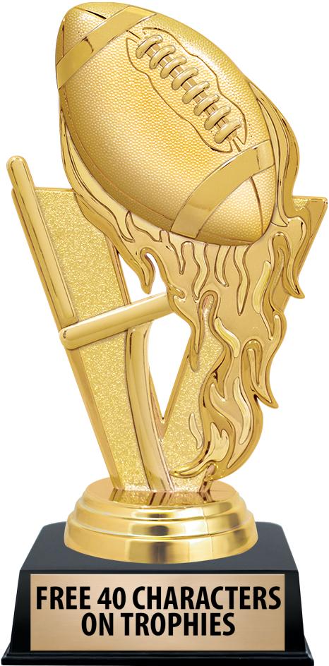 6"TROPHY ON BLACK CONTEMP BASE