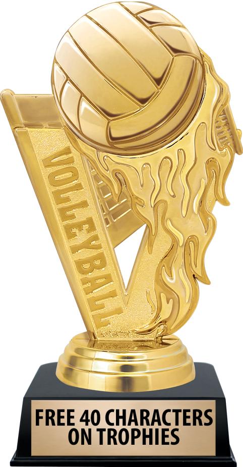 6"TROPHY ON BLACK CONTEMP BASE