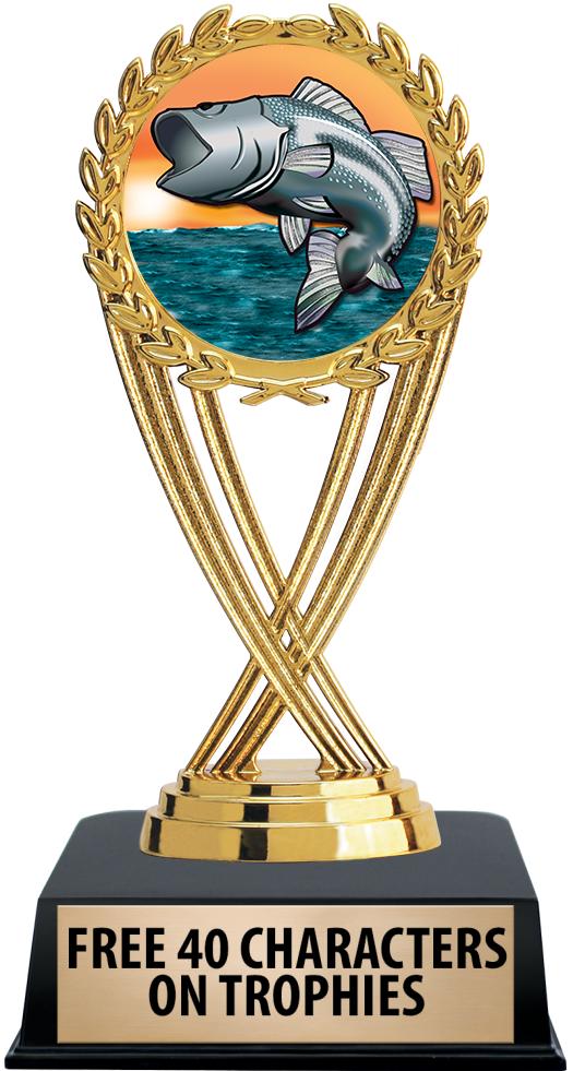 6"TROPHY ON BLACK CONTEMP BASE