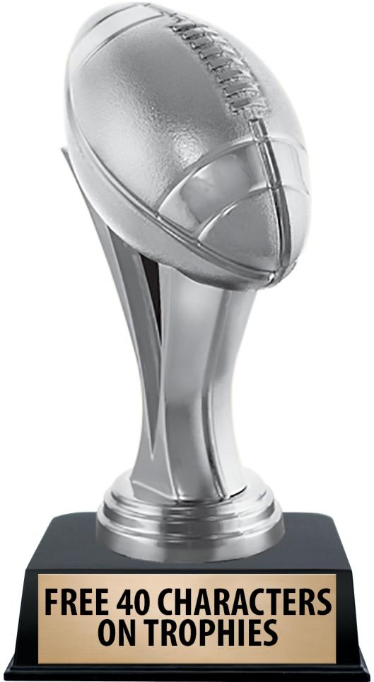 6"TROPHY ON BLACK CONTEMP BASE