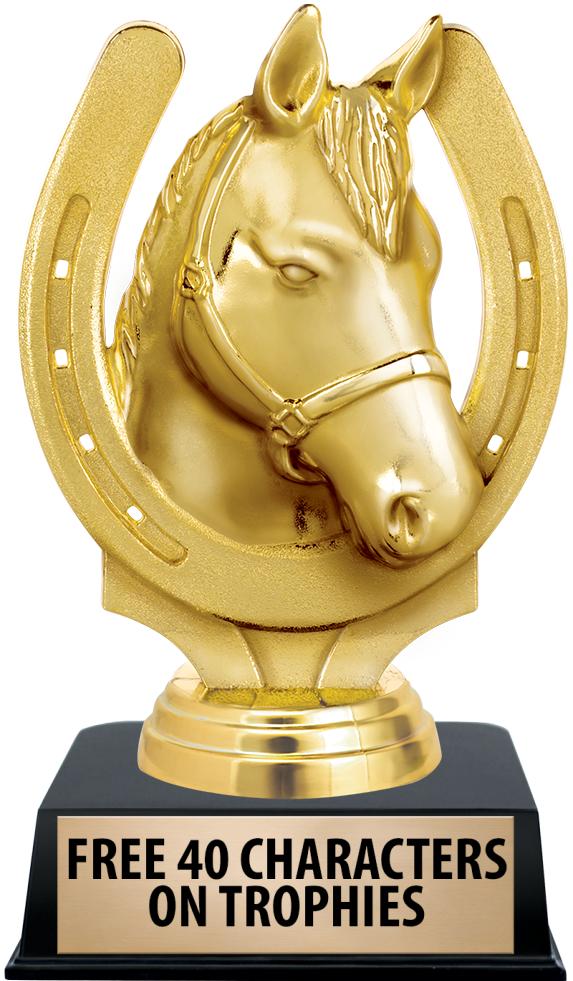 6"TROPHY ON BLACK CONTEMP BASE