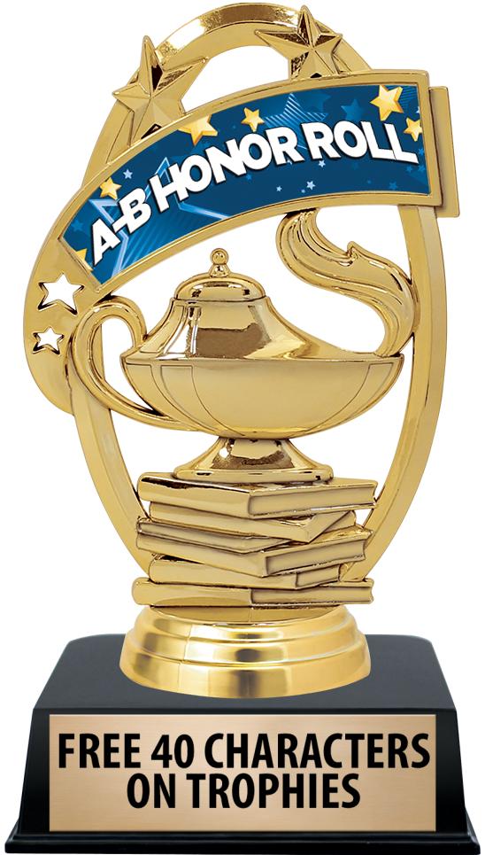 6"TROPHY ON BLACK CONTEMP BASE