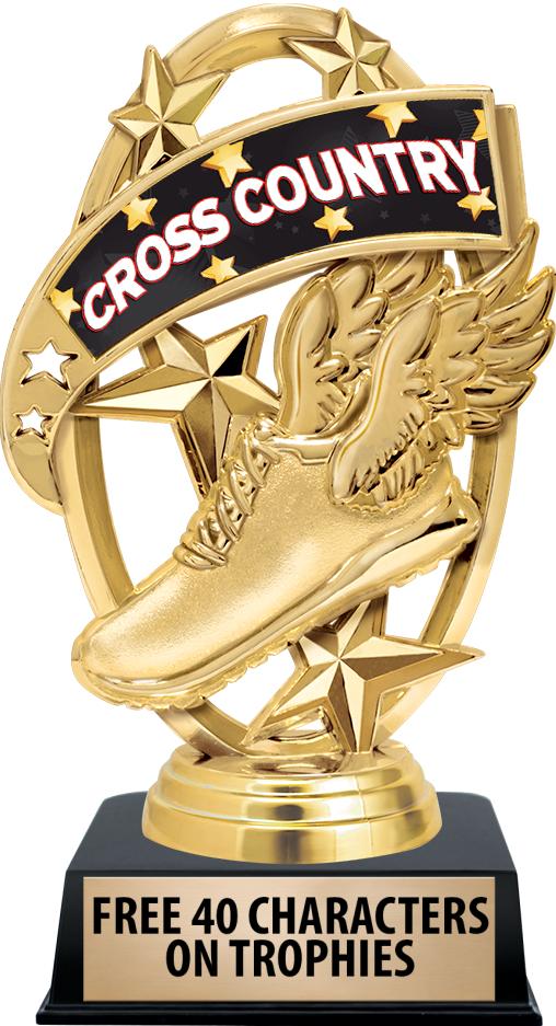 6"TROPHY ON BLACK CONTEMP BASE