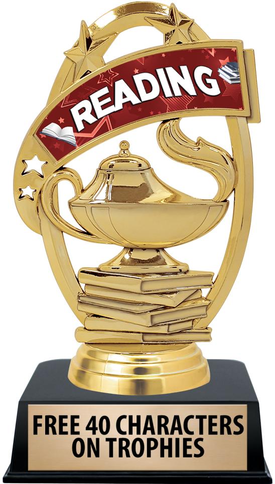 6"TROPHY ON BLACK CONTEMP BASE