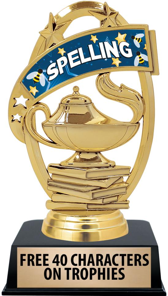 6"TROPHY ON BLACK CONTEMP BASE