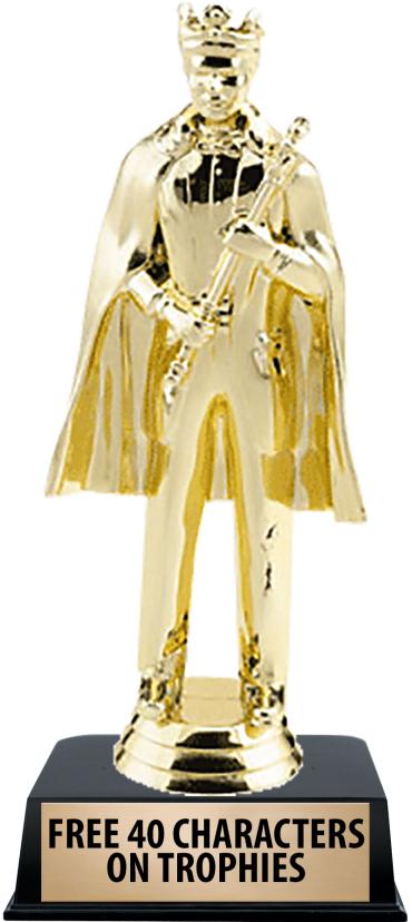 6"TROPHY ON BLACK CONTEMP BASE