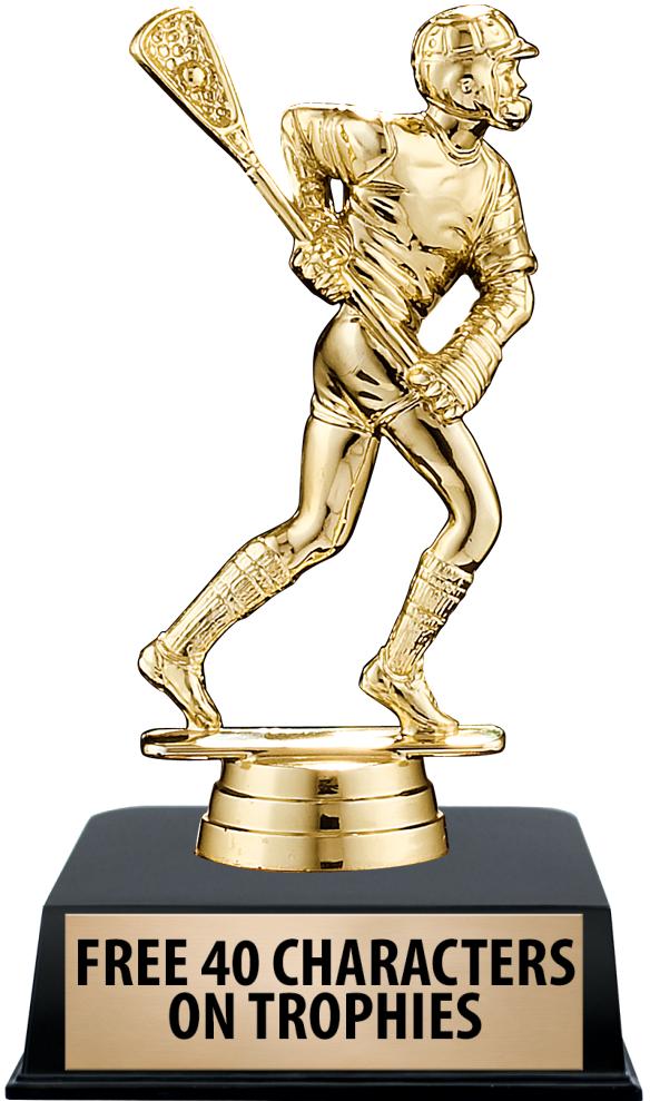 6"TROPHY ON BLACK CONTEMP BASE