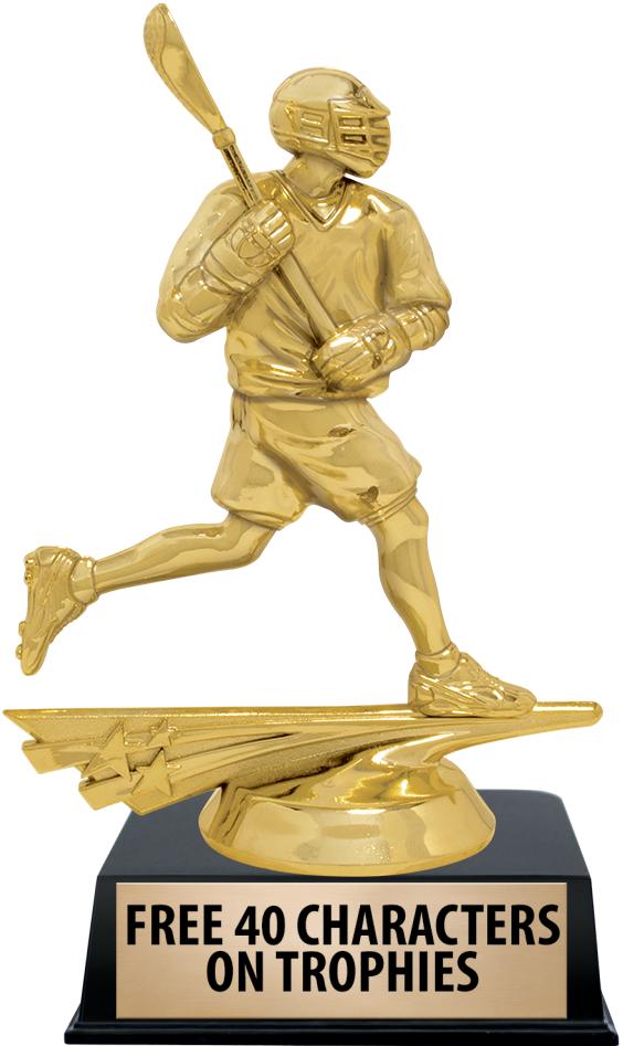 6"TROPHY ON BLACK CONTEMP BASE