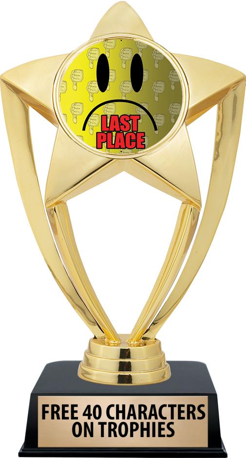 6"TROPHY ON BLACK CONTEMP BASE