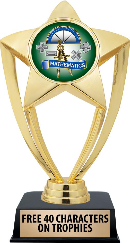 6"TROPHY ON BLACK CONTEMP BASE