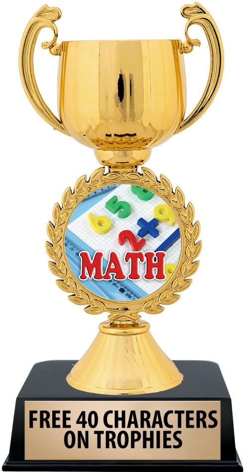 6"TROPHY ON BLACK CONTEMP BASE