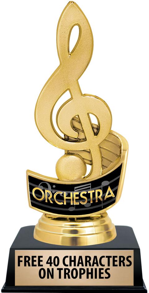 6"TROPHY ON BLACK CONTEMP BASE