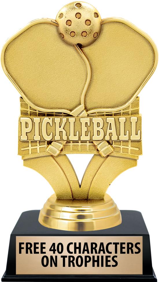 6"TROPHY ON BLACK CONTEMP BASE