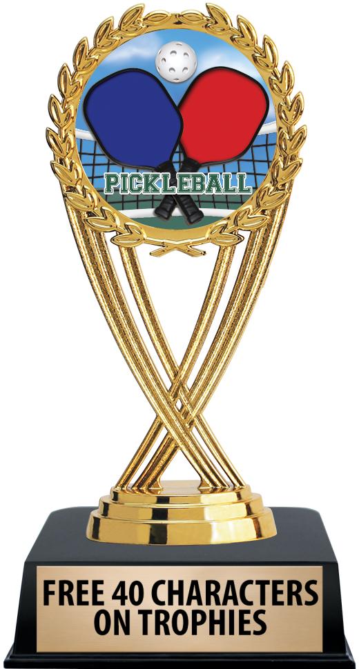 6"TROPHY ON BLACK CONTEMP BASE