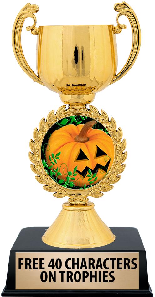 6"TROPHY ON BLACK CONTEMP BASE