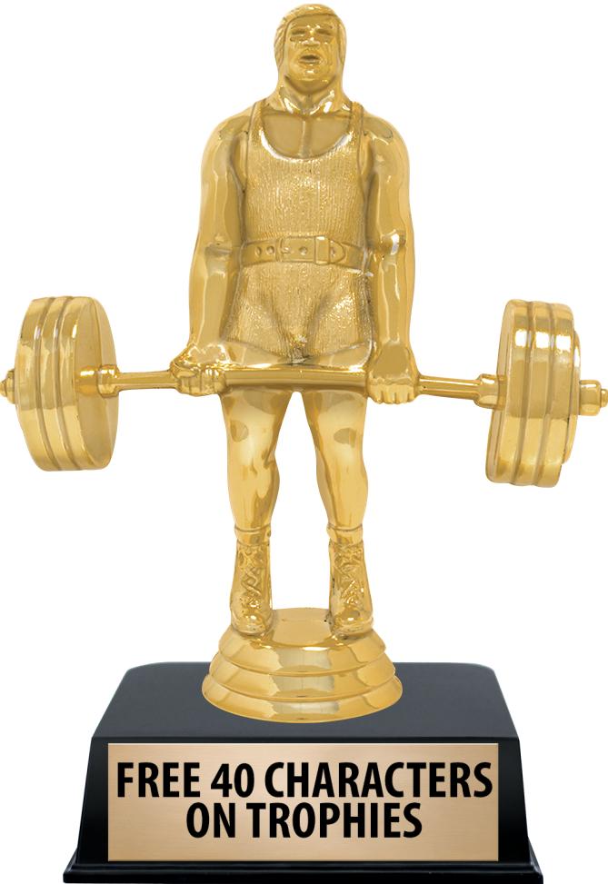 6"TROPHY ON BLACK CONTEMP BASE