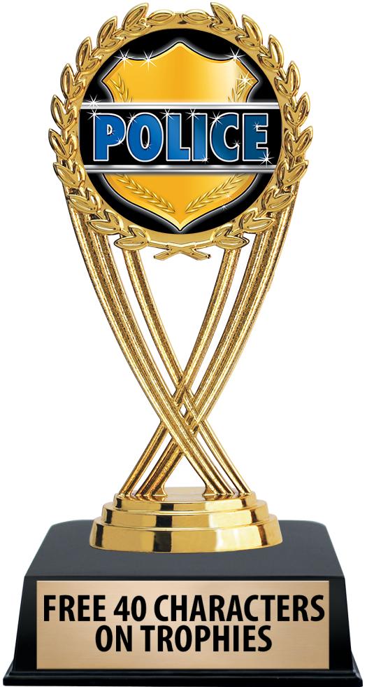 6"TROPHY ON BLACK CONTEMP BASE