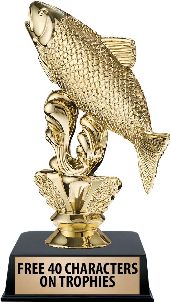 6"TROPHY ON BLACK CONTEMP BASE