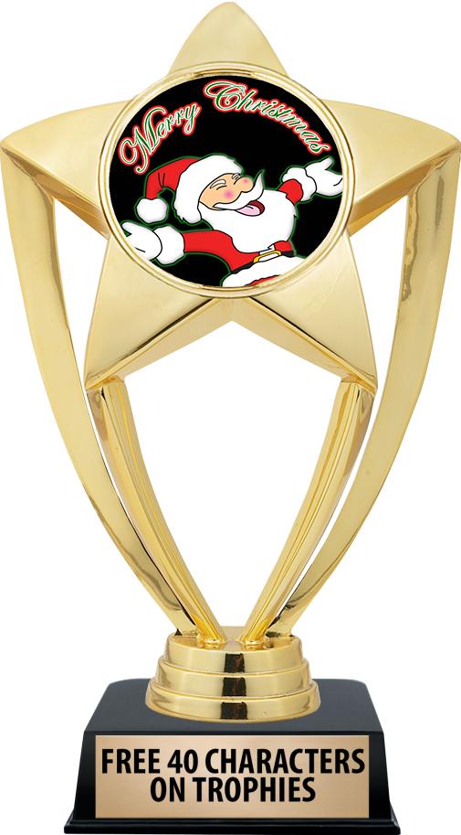 6"TROPHY ON BLACK CONTEMP BASE